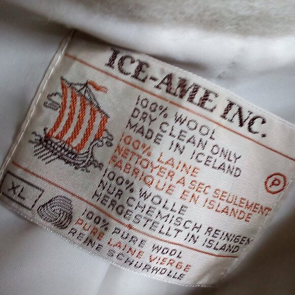 Vintage Ice-Ame Nordic Wool Zip Coat Jacket Lavender - Picture 4 of 6